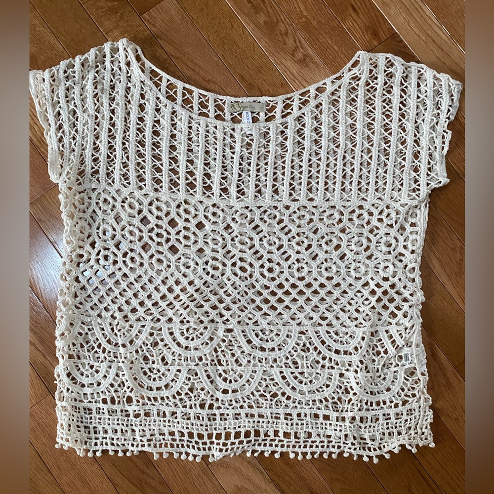 Urban Day Lace Top Size M Cream